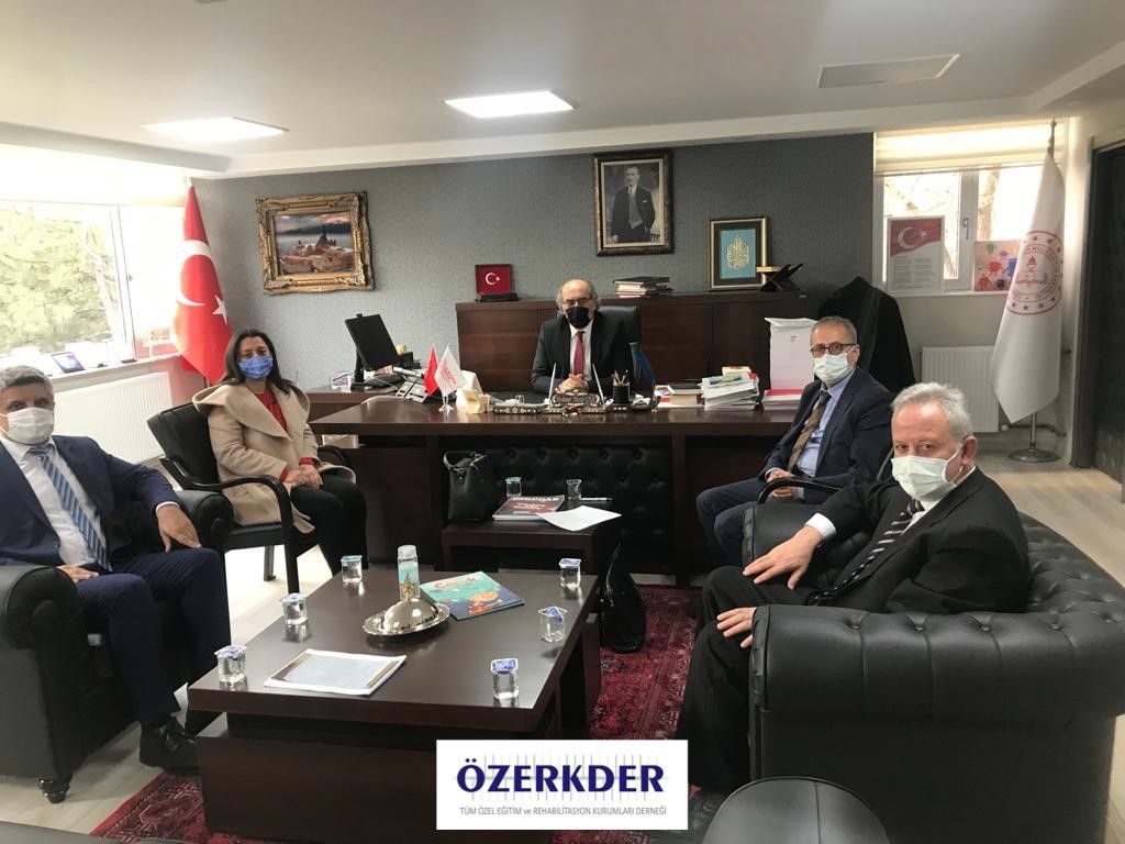 ÖZERKDER, Rehberlik Hizmetleri Genel Müdürü Mehmet Nezir Gül'ü Ziyaret Etti